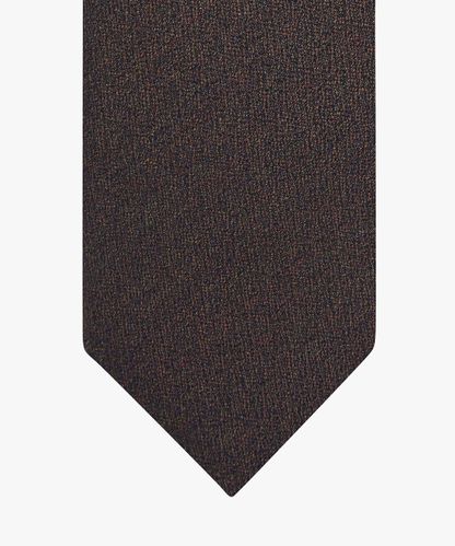Profuomo Braune Krawatte, Wolle und Seide