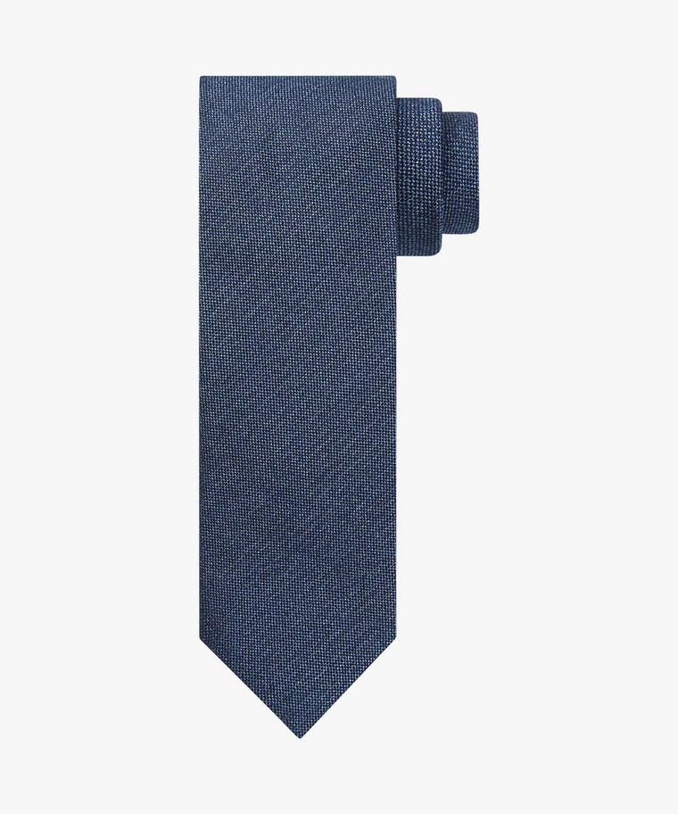 Navy silk-wool tie
