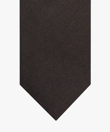 Profuomo Braune Krawatte, Seide, Wolle