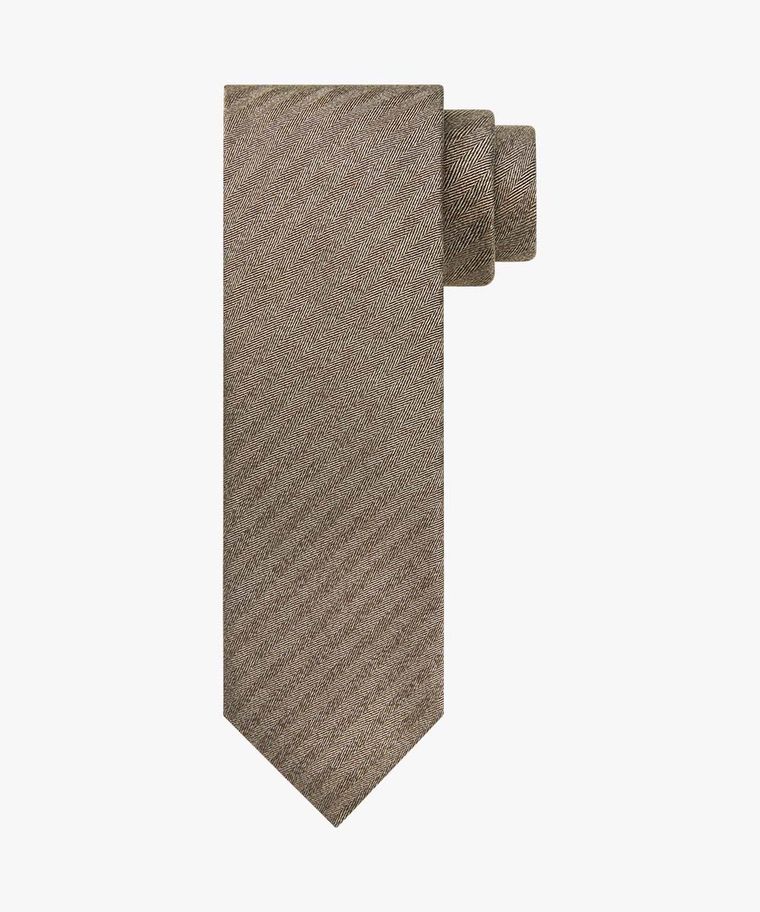 Braune Seiden-Baumwoll-Krawatte