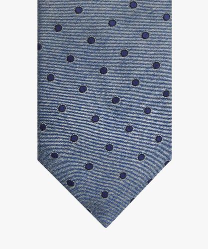 Profuomo Navy silk-cotton tie