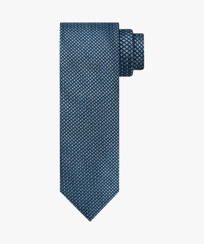 Profuomo Navy silk-cotton tie
