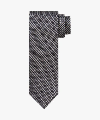 Profuomo Braune Seiden-Baumwoll-Krawatte