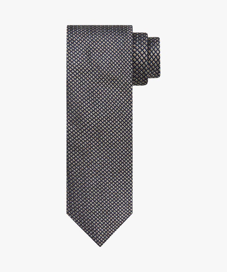 Braune Seiden-Baumwoll-Krawatte