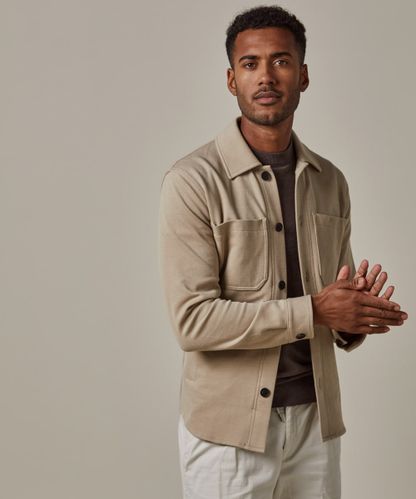 PROFUOMO Beige knitted overshirt
