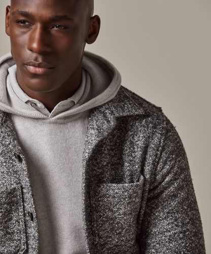 Profuomo Bouclé wool overshirt