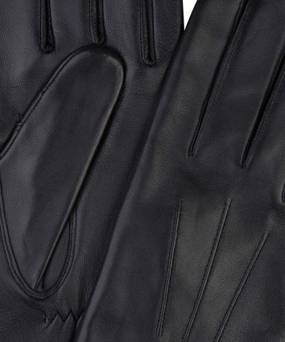 Profuomo Black leather gloves