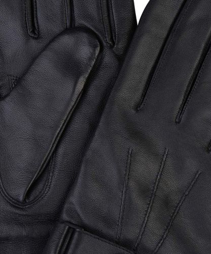Profuomo Schwarze Handschuhe aus Leder
