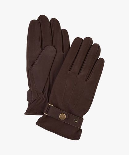 Profuomo Brown nubuck gloves