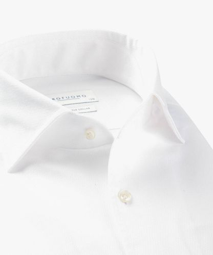 PROFUOMO White structuur one-piece shirt