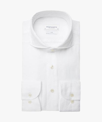 Profuomo White linen shirt