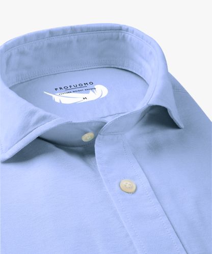 Profuomo Blauw casual overhemd