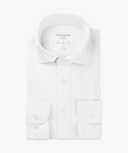 Profuomo White knitted tech shirt