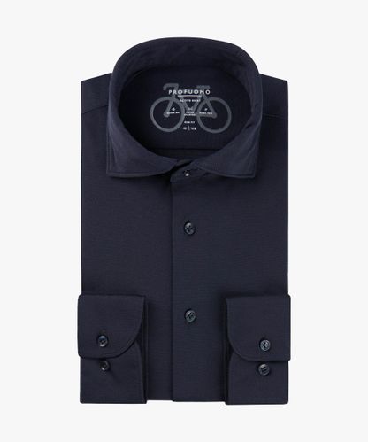 Profuomo Navy knitted tech shirt