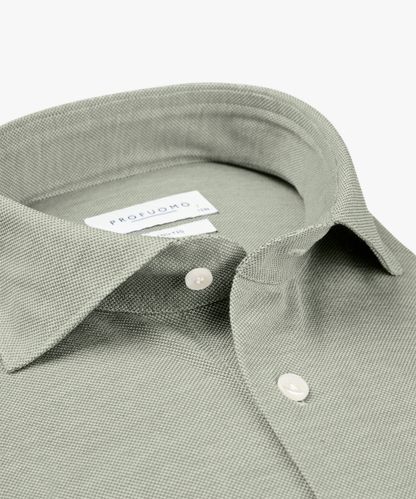 Profuomo Light green knitted shirt
