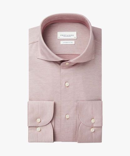 Profuomo Pink Japanese knitted shirt