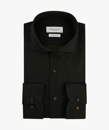 Profuomo Green Japanese knitted shirt