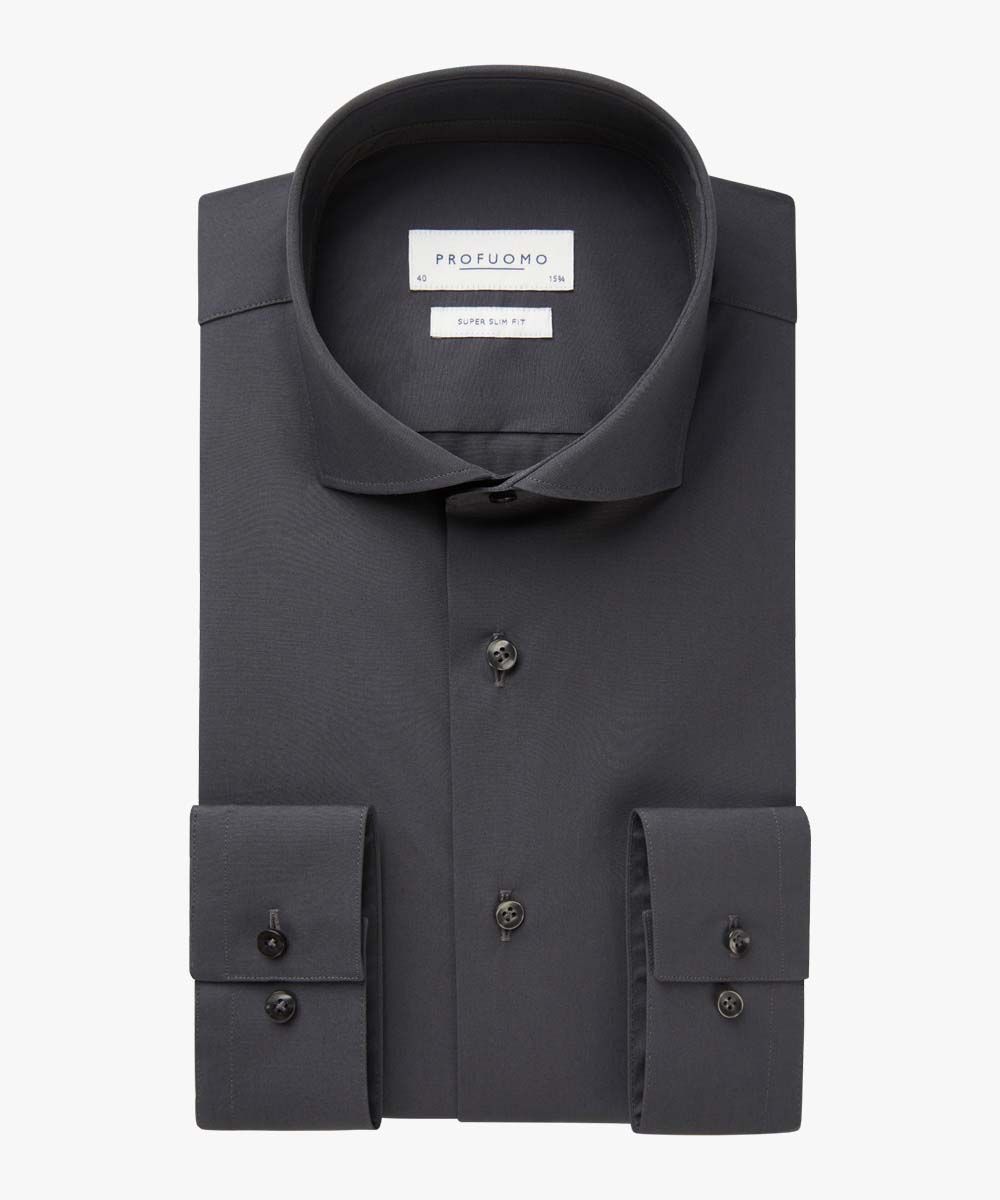 White super slim-fit stretch shirt | Profuomo B.V.