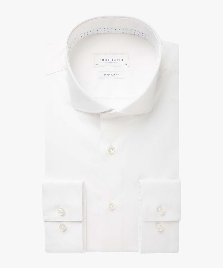 White super slim-fit stretch shirt