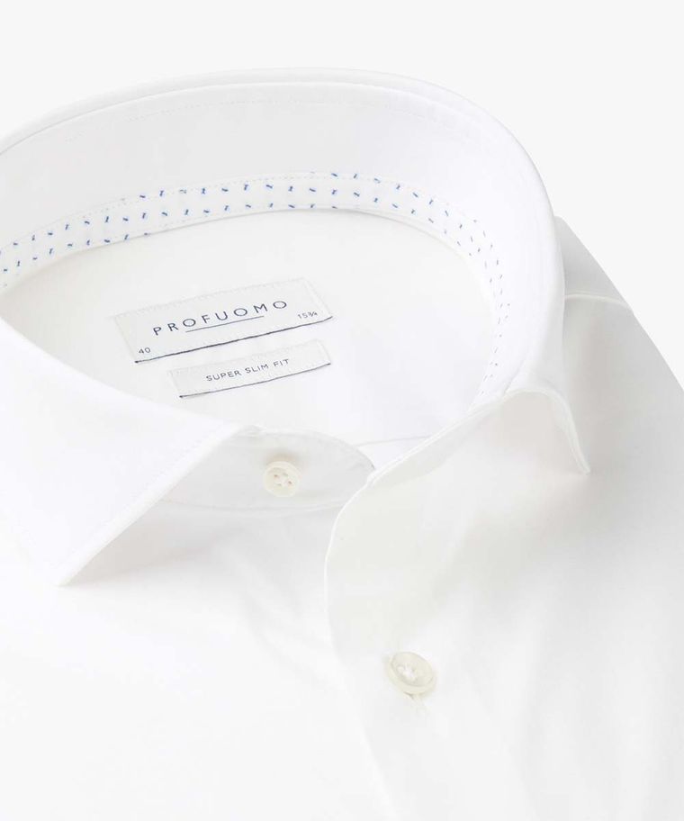 White super slim-fit stretch shirt