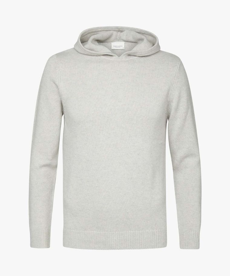 Grey wool hoodie
