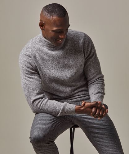 Profuomo Anthra wool roll neck