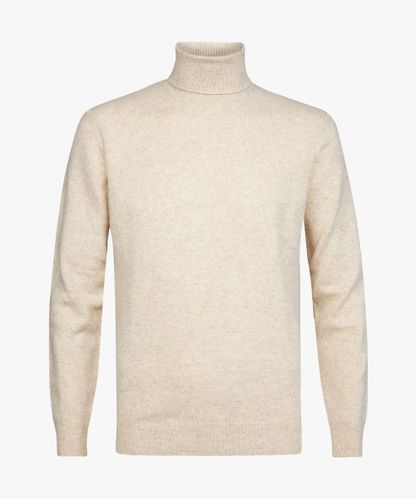 Profuomo Off-white wool roll neck