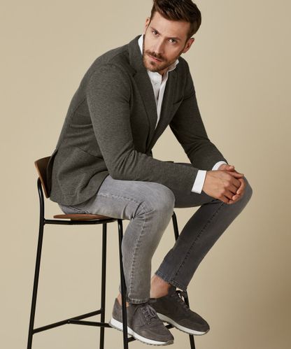 Profuomo Groen knitted colbert