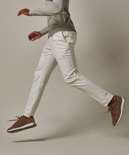Profuomo Cremeweiße Chino, Relaxed Fit