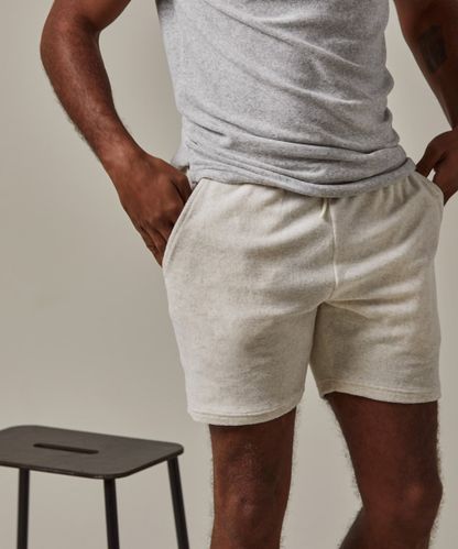 Profuomo Beige toweling shorts