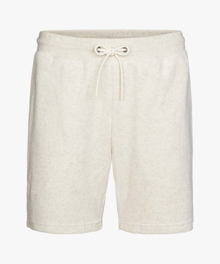 Beige badstof shorts