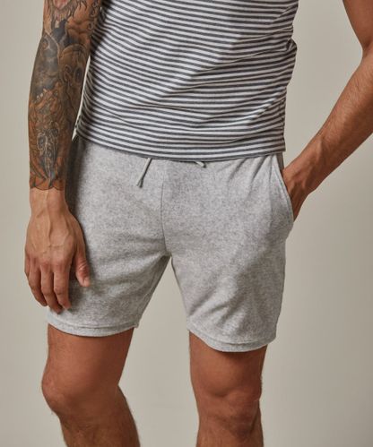 Profuomo Grey toweling shorts
