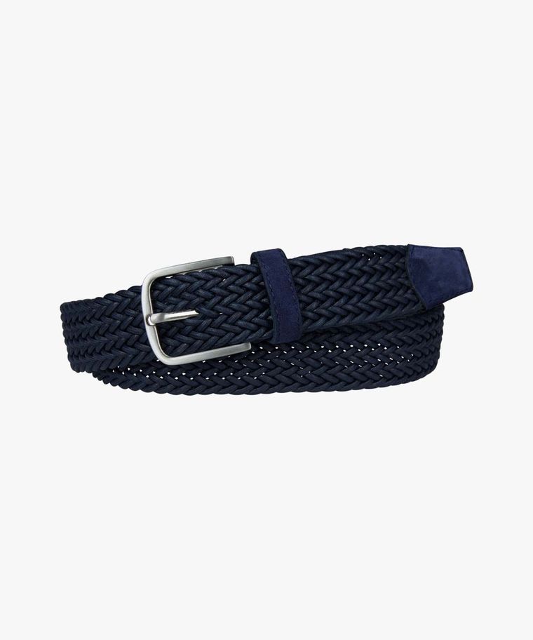 Navy elasticated belt