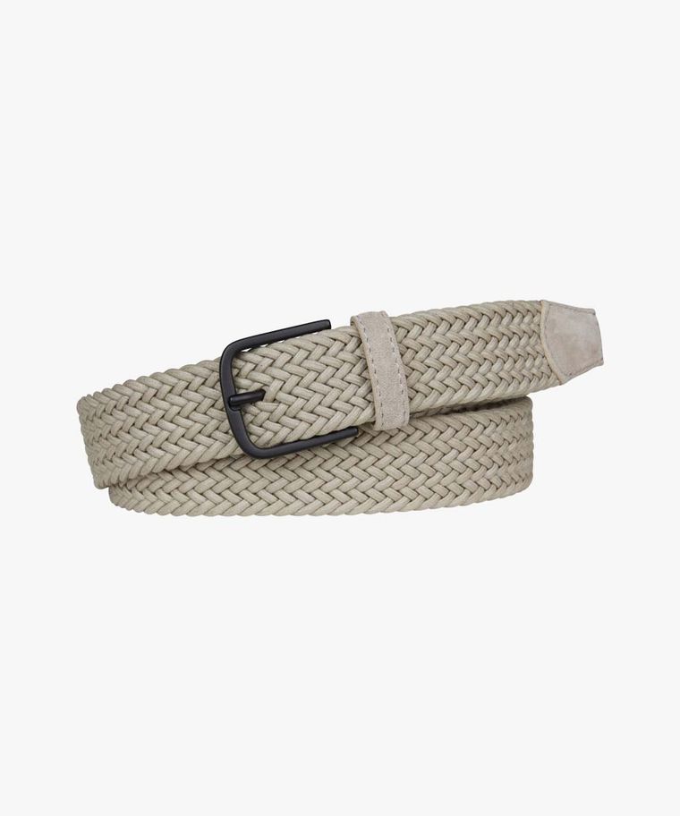 Taupe elasticated belt