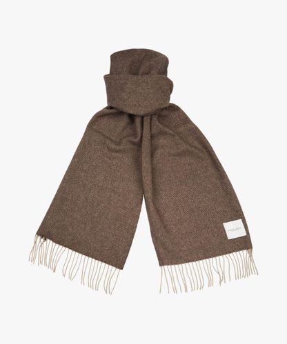 Profuomo Brown lambswool scarf