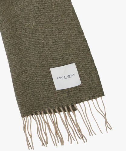 Profuomo Army lambswool scarf