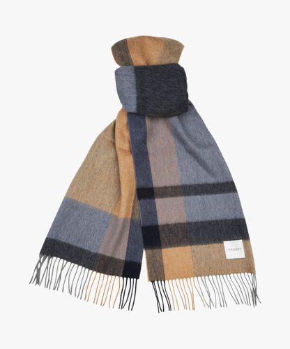 Profuomo Navy lambswool scarf