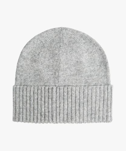 Profuomo Grey wool-cashmere knitted hat