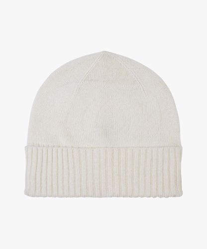 Profuomo Off white wool-cashmere knitted hat