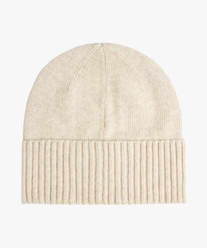 Profuomo Beige wool-cashmere knitted hat