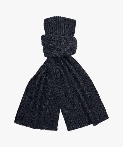 Profuomo Blauer Woll-Knitted-Schal, Kaschmir