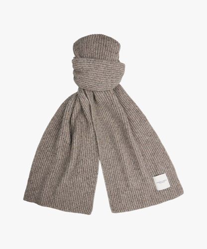 Profuomo Donegal wool blend knitted scarf