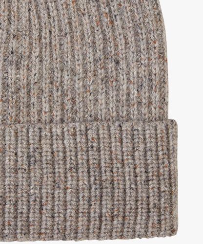 Profuomo Donegal wool blend knitted hat