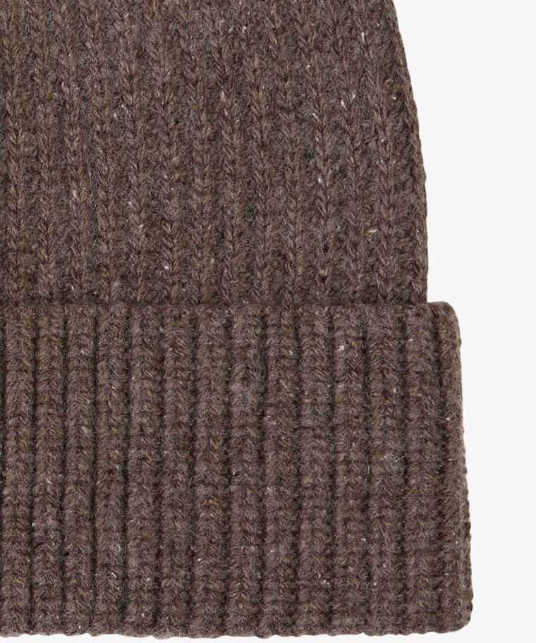 Knitted-Mütze, Donegal-Wollmischung