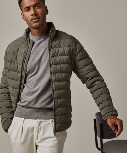 Profuomo Green recycled down bomber