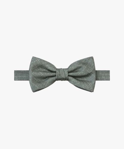 Profuomo Green silk bow tie