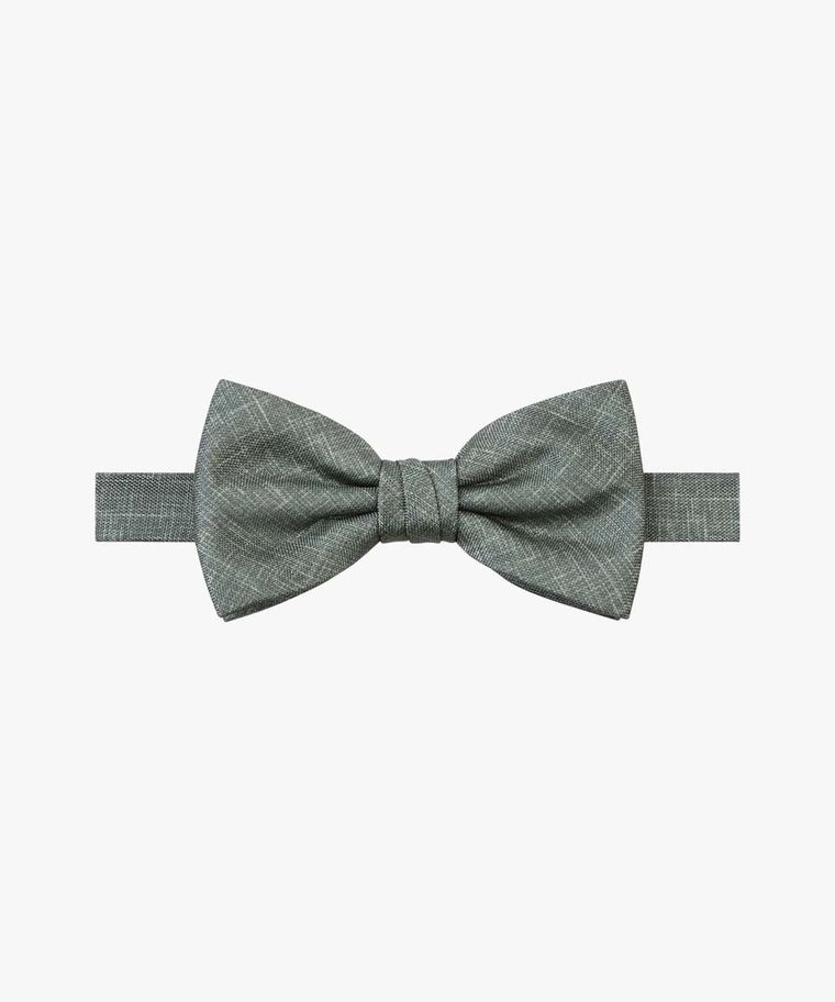 Green silk bow tie