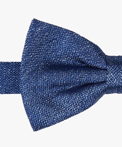 Profuomo Blue silk bow tie