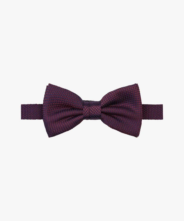 Bordeaux silk bow tie