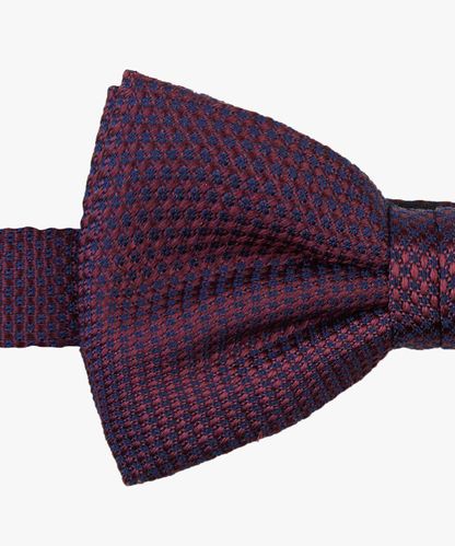 Profuomo Bordeaux silk bow tie